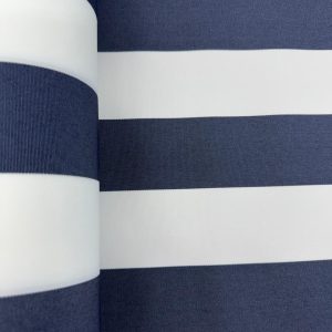 Navy and White Stripes