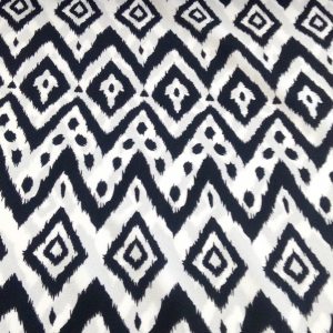 Zig Zag Black and White Mini Matt