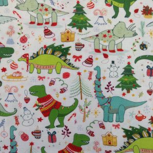Dinosaur Print in 100% Cotton