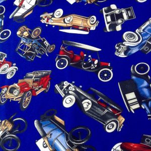 Blue Vintage Cars Mini Matt