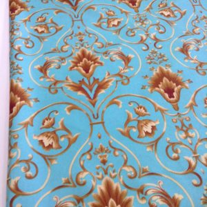 Blue Damask Mini Matt