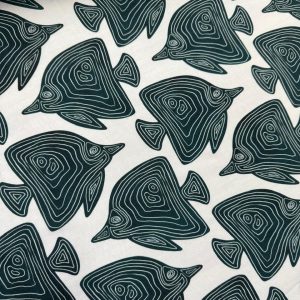 Fish Print Viscose