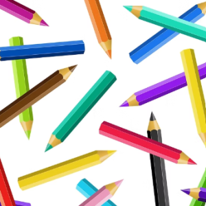 Pencils Printed Vinyl