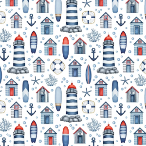 Beach House Printed Mini Matt