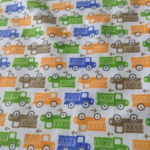 Construction Trucks Flannel