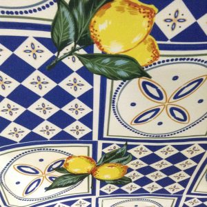 Amalfi Print with Lemons Recycled Fabric