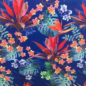 Printed Velvet Flowers