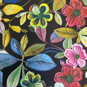 Luxe Floral Fusion Duchess Satin