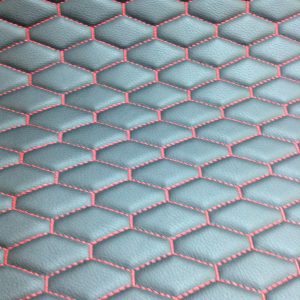 Black and Red Quilted Hood Lining