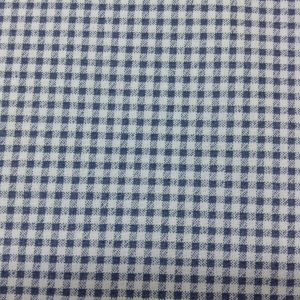 Navy and White Check Sheeting