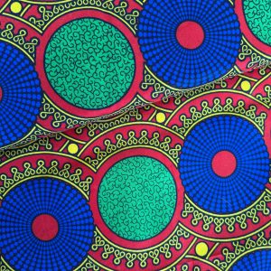 Wax Print Circle Pattern