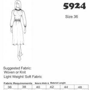 Ladies Pullover Dress Pattern