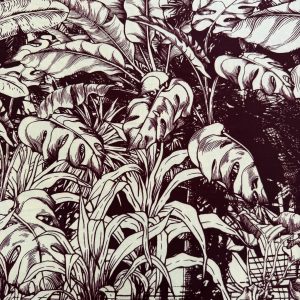 Burgundy Garden Soft Satin