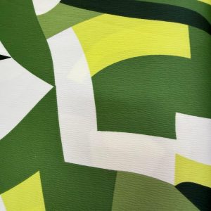 Green Pattern Soft Satin