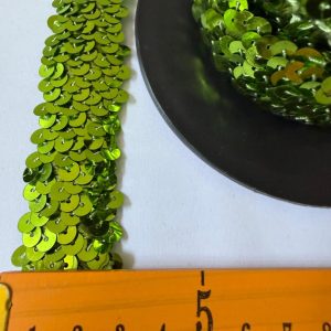 Avo Green Sequins Trimming