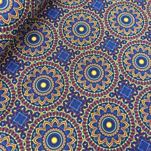 Shweshwe Mini Matt Busy Circles