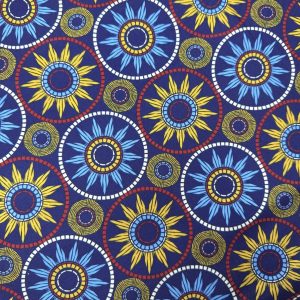 Shweshwe Mini Matt Bold Circles