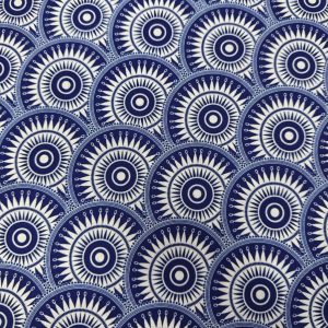 Shweshwe Mini Matt Blue Print