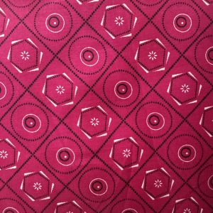 Polycotton Circles 1 Pink