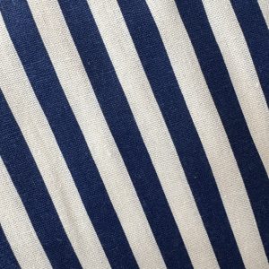 Linen Look Blue Stripe