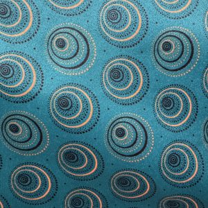 Shweshwe Print Circles Duchess Satin