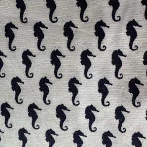 Seahorse White 100% Cotton