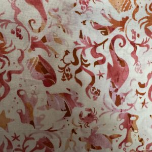 Under the Sea Pink 100% Cotton