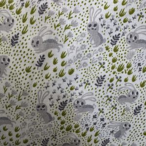 Bunny Garden 100% Cotton