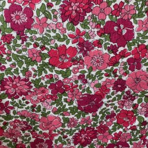 Pink Flower Cluster 100% Cotton