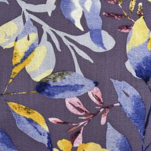 Flowers on Purple Linen Look
