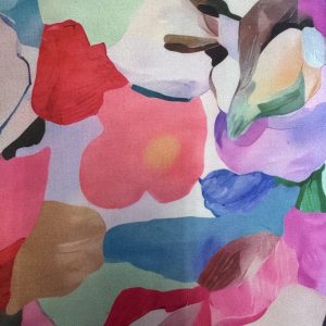 Colourful Flowers Soft Satin