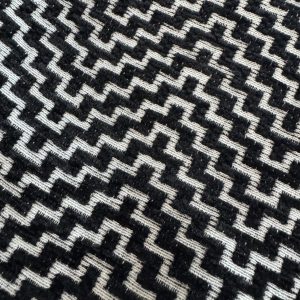 Geometric Black Upholstery