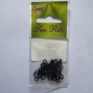 Black Hooks & Eyes Size 1