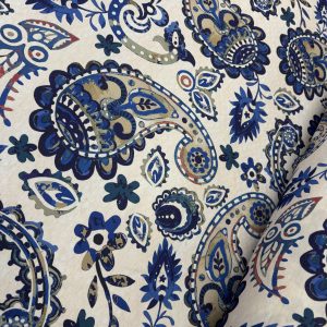 Bold Blue Paisley