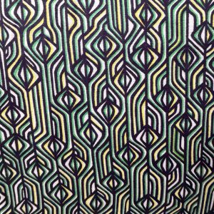 Tana Lawn - Geometric Pattern Green Yellow