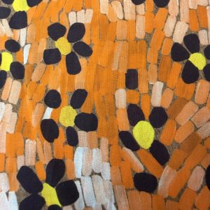 Tana Lawn - Abstract Flower Orange