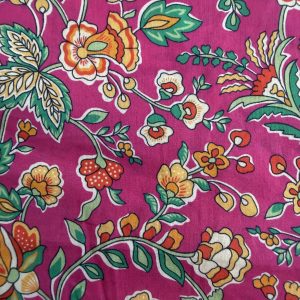 Tana Lawn - Flowering on Pink