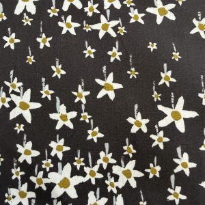 Tana Lawn - Daisy on Black