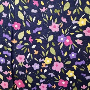 Purple Pink Flower 100% Cotton