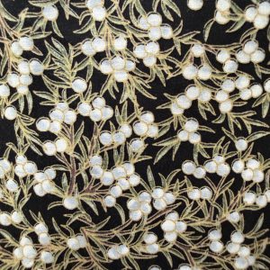 White Berry Flower 100% Cotton