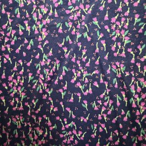 Pink Flowers 100% Cotton