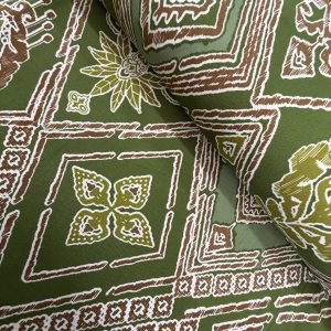 Green and Brown Print Viscose
