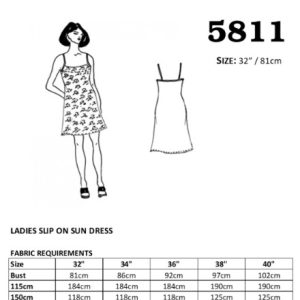 Ladies Slip on Sun Dress Pattern