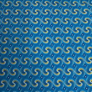 Shweshwe 3 Cats - Golden Swirl