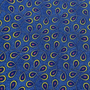 Shweshwe 3 Cats - Blue Bird