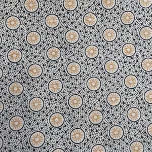 Shweshwe 3 Cats - Small Circles