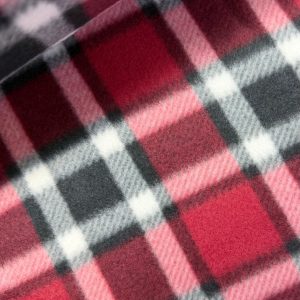 Red and Black Striped Polar Fleece