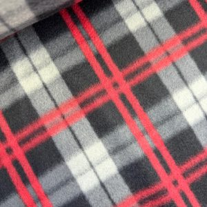 Red, Black, White Polar Fleece