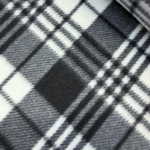Black and White Checks Polar Fleece