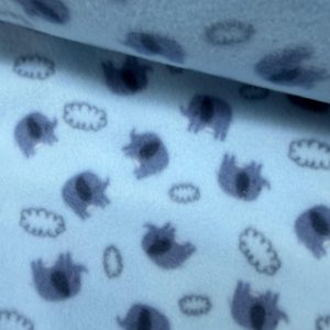 Baby Blue Elephant Polar Fleece